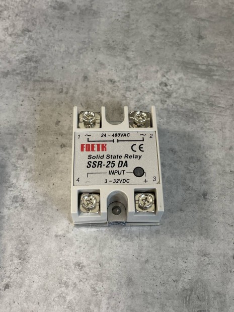 SSR rel, szilrdtest 25A, Solid State Relay