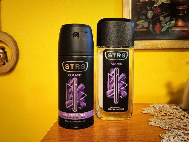 STR8 Game frfi parfm deo s spray egytt (Armani Stronger. jelleg)