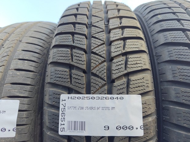 SUMITOMO WT200 175/65R15 84T DOT2721 8MM HASZNÁLT TÉLIGUMI T 84 |