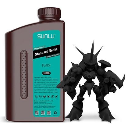 SUNLU, BLACK (FEKETE) 1000G UV STANDARD 3D RESIN (4692)