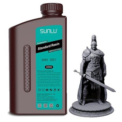 SUNLU, Grey (szrke) 1000g UV Standard 3D Resin (4691)