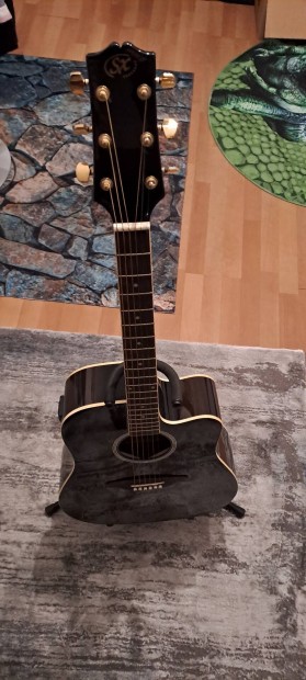 SX 4/4 elektroakusztikus gitár