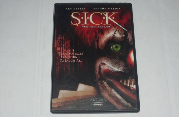 S.I.C.K. Serial Insane Clown Killer 2003 DVD Horror