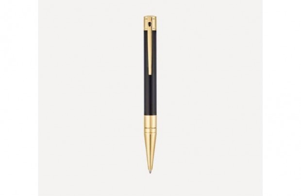 S.T. Dupont D-Initial Black GOLD Golystoll, Lakkozott Fekete s Arany