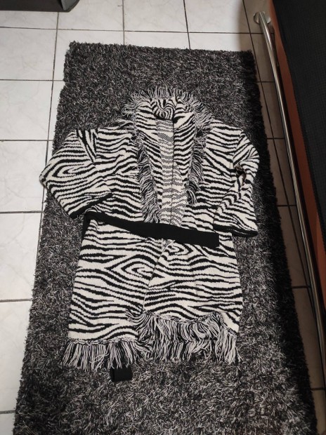 S-XL mret hossz kardign zebra mints 