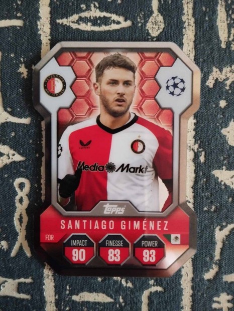 S. Gimenez (Feyenoord) Shield Pajzs Bajnokok Ligja 2024/25 krtya