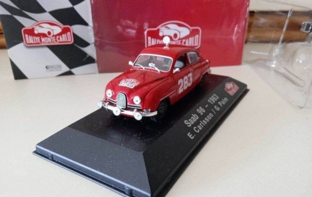 Saab 96-1963 Monte-Carlo rally "Atlas" kisauto modell 1/43 Elad