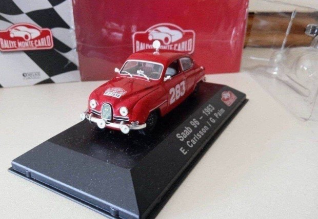 Saab 96-1963 Monte-Carlo rally "Atlas" kisauto modell 1/43 Elad