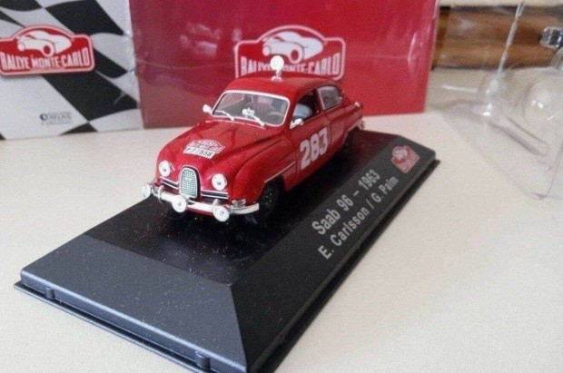 Saab 96-1963 Monte-Carlo rally "Atlas" kisauto modell 1/43 Elad