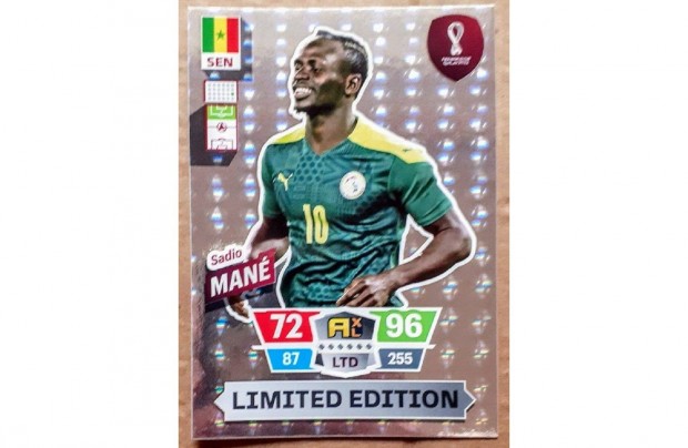 Sadio Man Szenegl XXL Limited focis krtya World Cup Qatar 2022