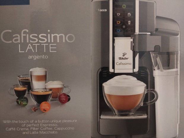 Saeco Tchibo Cafissimo Latte argento ezst