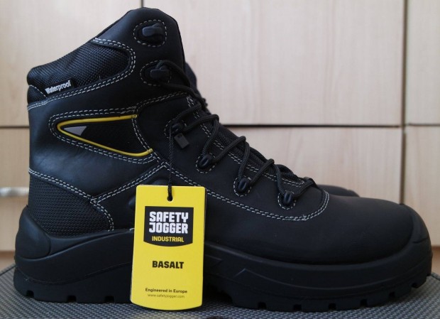 Safety Jogger Basalt S3 Bakancs, fekete, 43-as, j