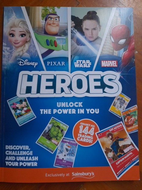 Sainsbury Disney Pixar Star Wars Marvel Heroes tele album