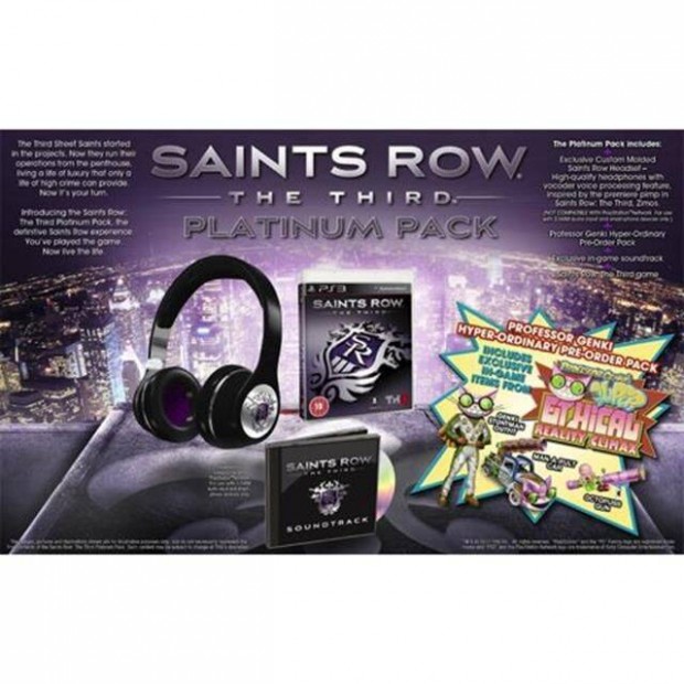 Saints Row The Third Platinum Pack PS3 jtk