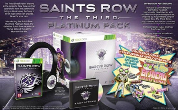 Saints Row The Third Platinum Pack Xbox 360 jtk