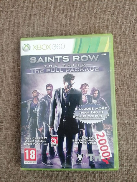 Saints Row the third the full package Xbox 360 jtk elad!