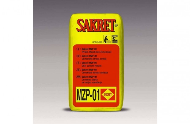 Sakret cementes lbazati vakolat MZP-01, 30kg 1790 Ft/Zsk