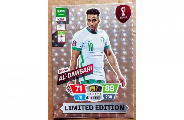 Salem Al-Dawsari Szad-Arbia Limited focis krtya Panini Qatar 2022