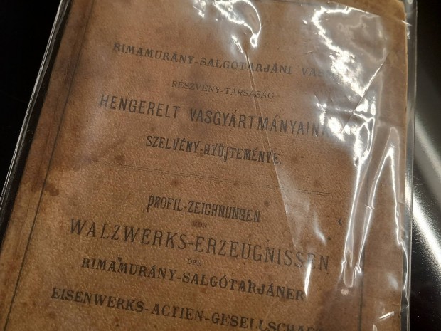 Salgótarján vasmű régi antik mérnöki szelvénygyűjtemény