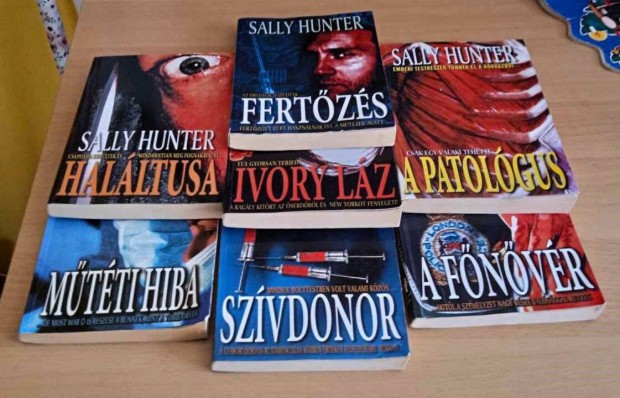 Sally Hunter orvosi krimi knyvcsomag, 7 ktet