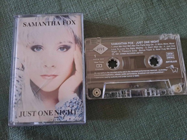 Samantha Fox - Just One Night kazetta