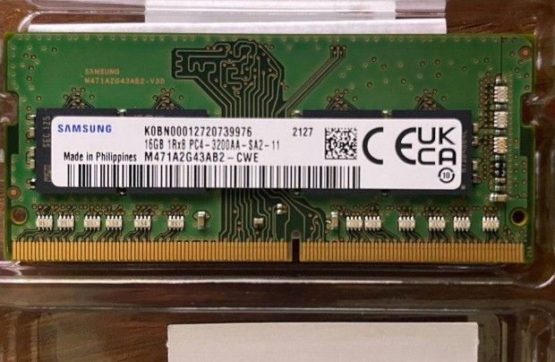 Samsung 16GB DDR4 Sodimm