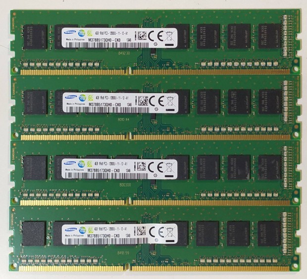 Samsung 16GB (4x4GB) DDR3 1600MHz memria