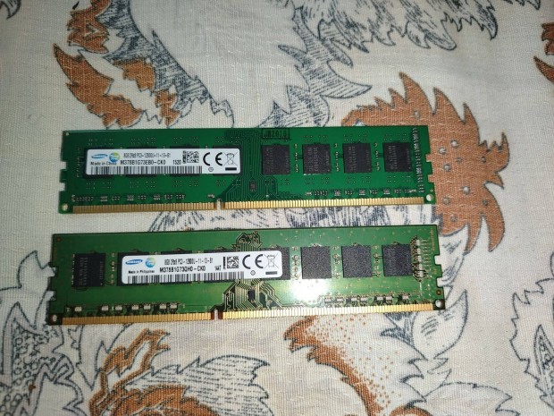 Samsung 16 gb ddr3 memória, 2x8 gb. Hibátlanok !!! 1600 MHz