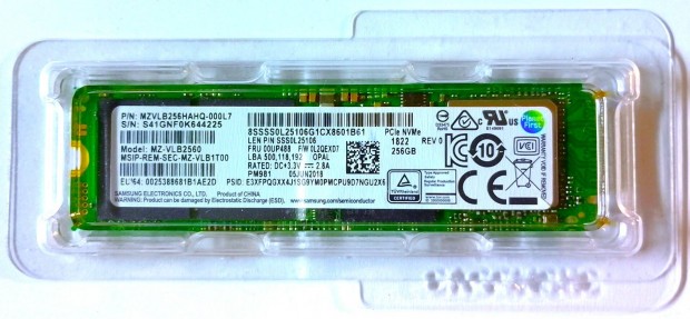 Samsung 256 GB Nvme Pcie SSD + Hts + Pcie Nvme adapter + Win 11