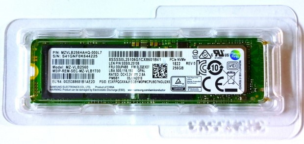 Samsung 256 GB Nvme Pcie SSD + Hts + Pcie Nvme adapter + Win 11