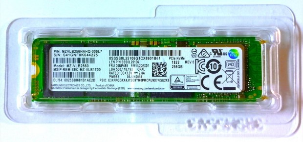 Samsung 256 GB Nvme Pcie SSD + Hts + Win 11