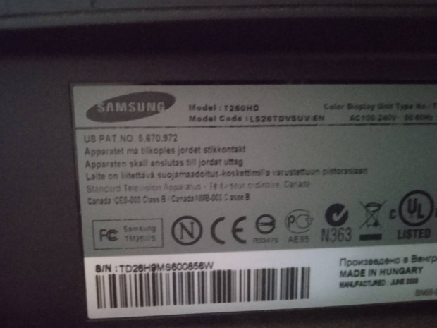 Samsung 26 colos tkletes mkdik 