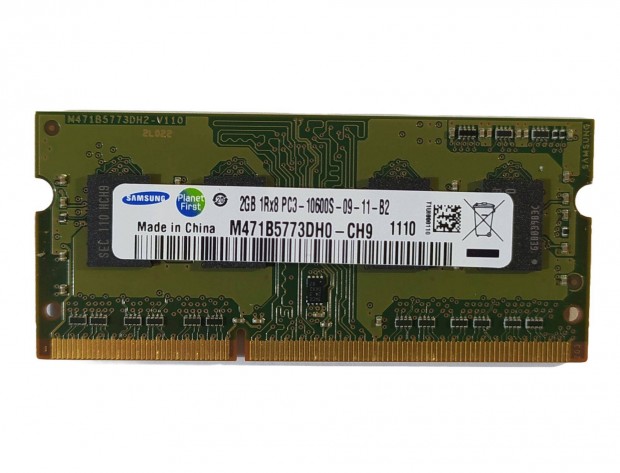 Samsung 2GB DDR3 1333MHz laptop / notebook memria