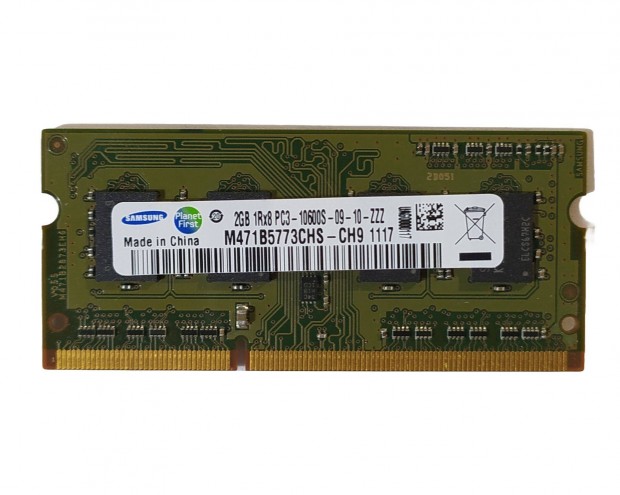 Samsung 2GB DDR3 1333MHz laptop / notebook memria