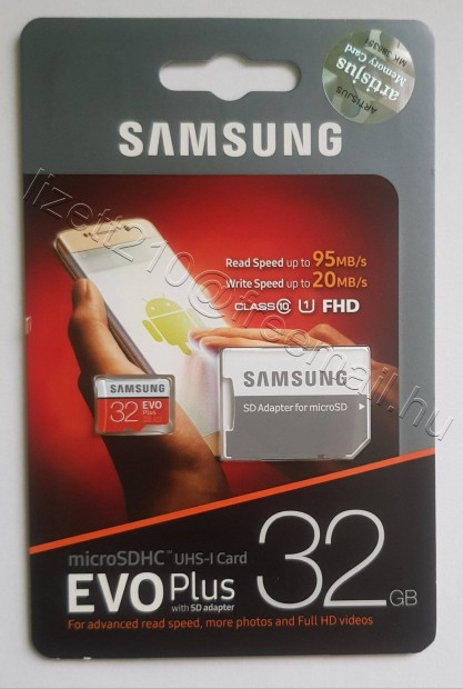 Samsung 32GB memóriakártya és adapter microsdhc Evo Plus