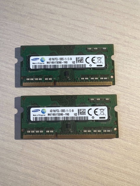 Samsung 4GB DDR3L 1600MHz M471B5173DB0-YK0 laptop memria