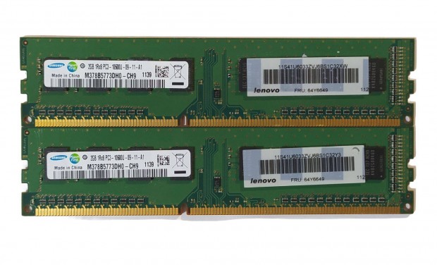 Samsung 4GB (2x2GB) DDR3 1333MHz cl9 memria