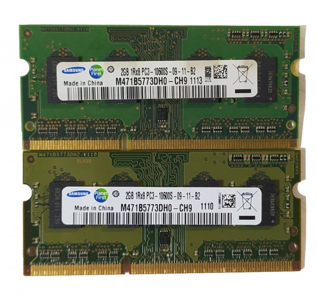 Samsung 4GB (2x2GB) DDR3 1333MHz laptop / notebook memria