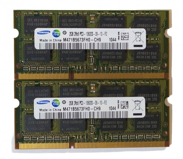 Samsung 4GB (2x2GB) DDR3 1333MHz laptop / notebook memria