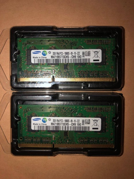 Samsung 4GB ( 2x2GB ) DDR3 Notebook Sodimm RAM 1333mhz