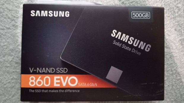 Samsung 500GB 860 Evo 2,5" SATA3 SSD garancilis, bontatlan MZ-76E500