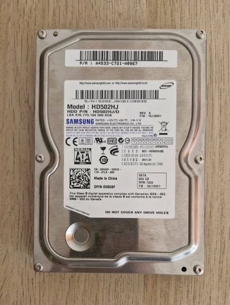 Samsung 500GB HDD