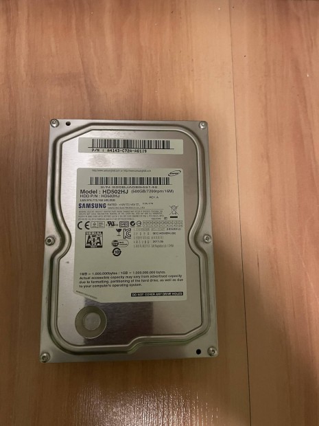 Samsung 500GB HDD (HD502HJ) - 100% kondci