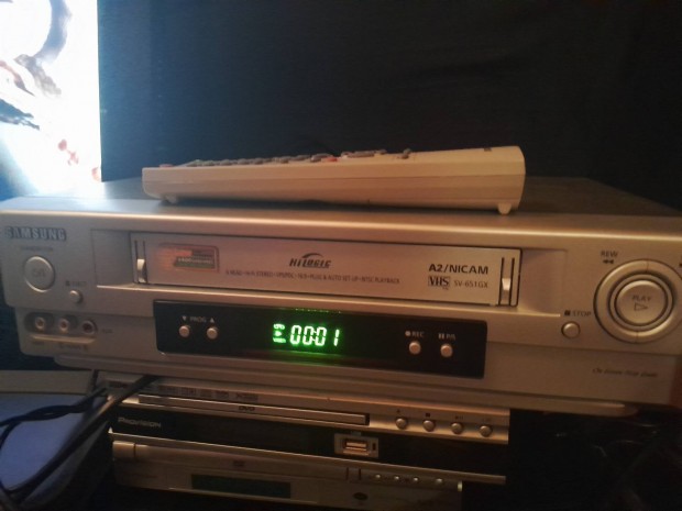 Samsung 6 fejes Hifi stereo VHS magn gyri tvvezrlvel 