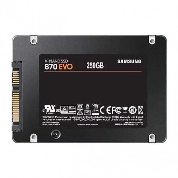 Samsung 870 Evo 250GB SSD Tbb Darab