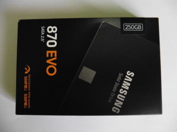 Samsung 870 Evo 250G SSD 2,5" SATA 3 j bontatlanul elad