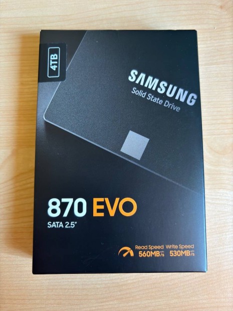 Samsung 870 Evo 4 TB SSD elad (j, bontatlan)