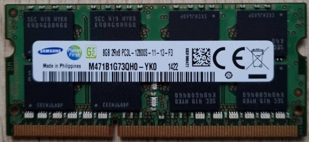 Samsung 8GB PC3 DDR3 SO-DIMM RAM Laptophoz Notebookhoz