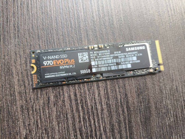 Samsung 970 Evo Plus 500GB M.2 SSD (MZ-V7S500BW) elad