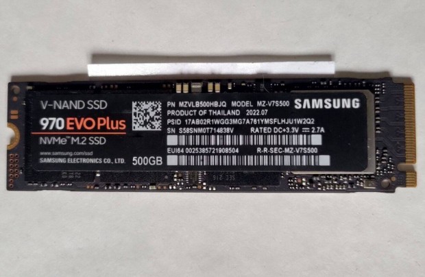 Samsung 970 Evo Plus SSD 500GB